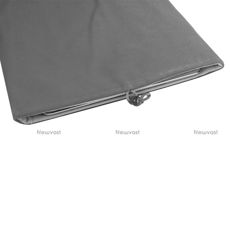Sleeve Velvet Bag Case Pocket for Huawei Honor WaterPlay 10.1 HDN-W09 Gray