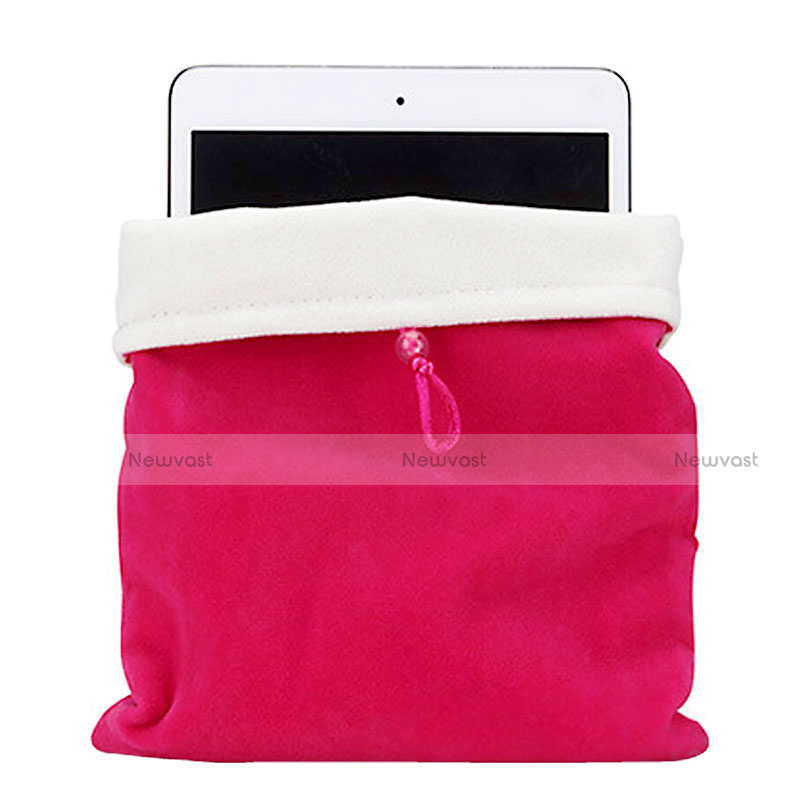 Sleeve Velvet Bag Case Pocket for Huawei MatePad Hot Pink