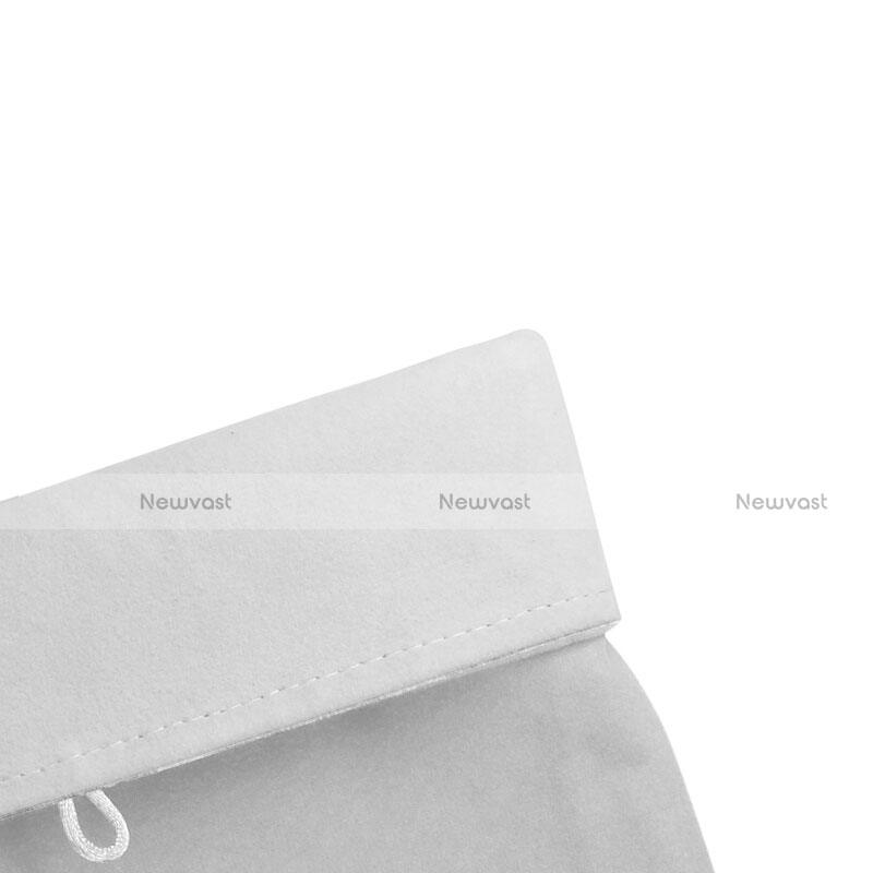 Sleeve Velvet Bag Case Pocket for Huawei Mediapad X1 White