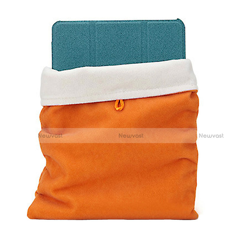 Sleeve Velvet Bag Case Pocket for Samsung Galaxy Note 10.1 2014 SM-P600 Orange