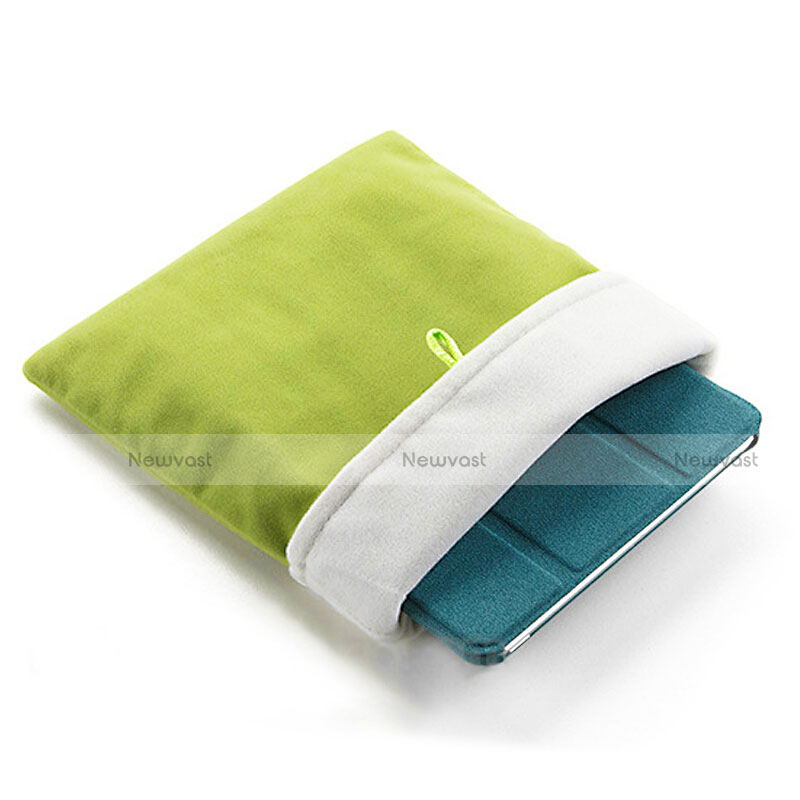 Sleeve Velvet Bag Case Pocket for Samsung Galaxy Tab 2 10.1 P5100 P5110 Green