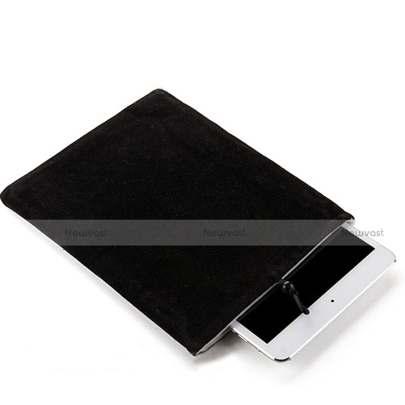 Sleeve Velvet Bag Case Pocket for Samsung Galaxy Tab 3 Lite 7.0 T110 T113 Black