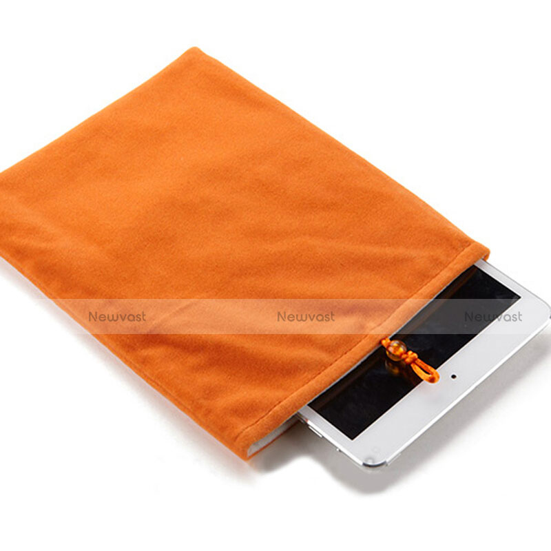 Sleeve Velvet Bag Case Pocket for Samsung Galaxy Tab A7 4G 10.4 SM-T505 Orange