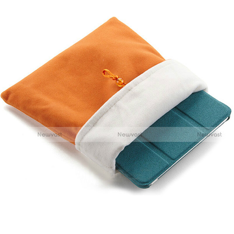 Sleeve Velvet Bag Case Pocket for Samsung Galaxy Tab S6 Lite 4G 10.4 SM-P615 Orange