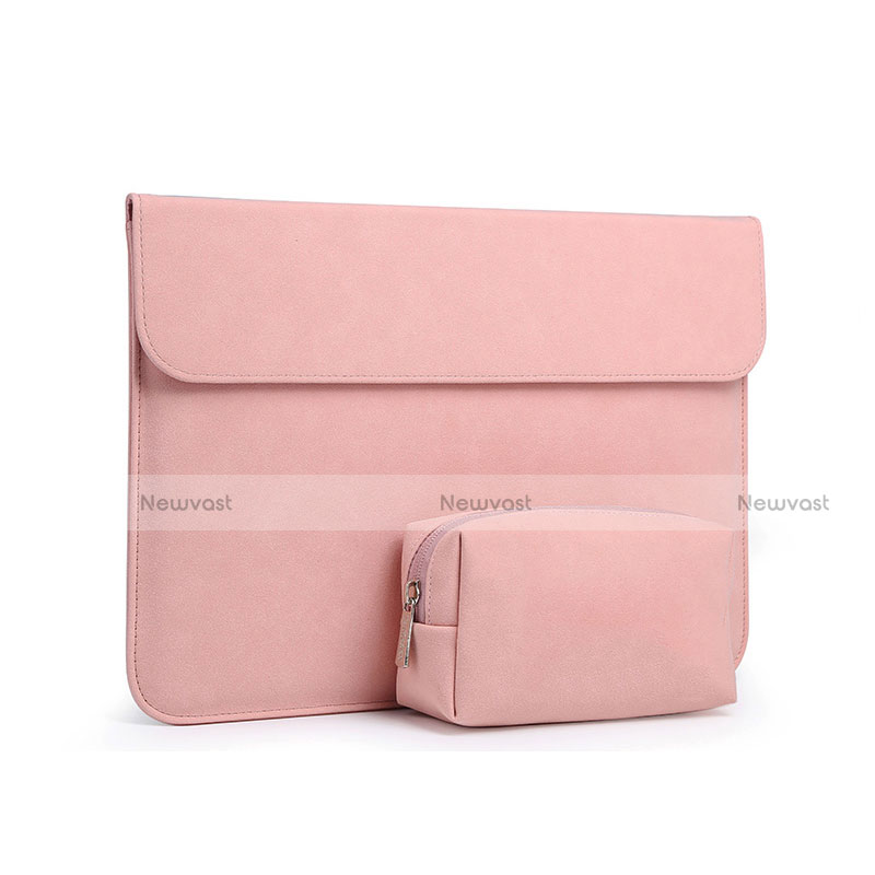 Sleeve Velvet Bag Case Pocket S01 for Huawei Honor MagicBook Pro (2020) 16.1 Pink