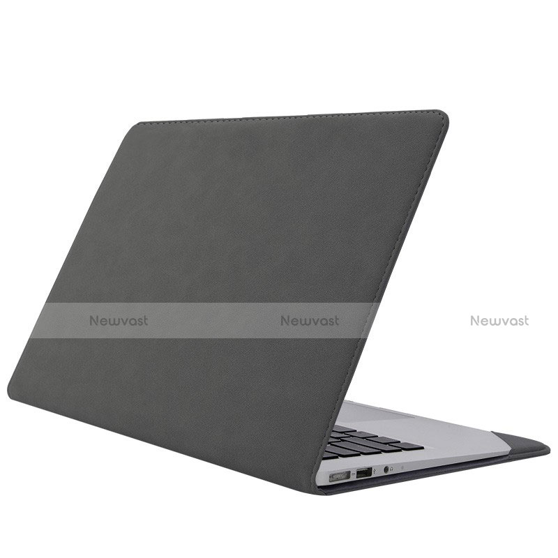 Sleeve Velvet Bag Case Pocket S01 for Huawei Matebook D14 (2020) Dark Gray
