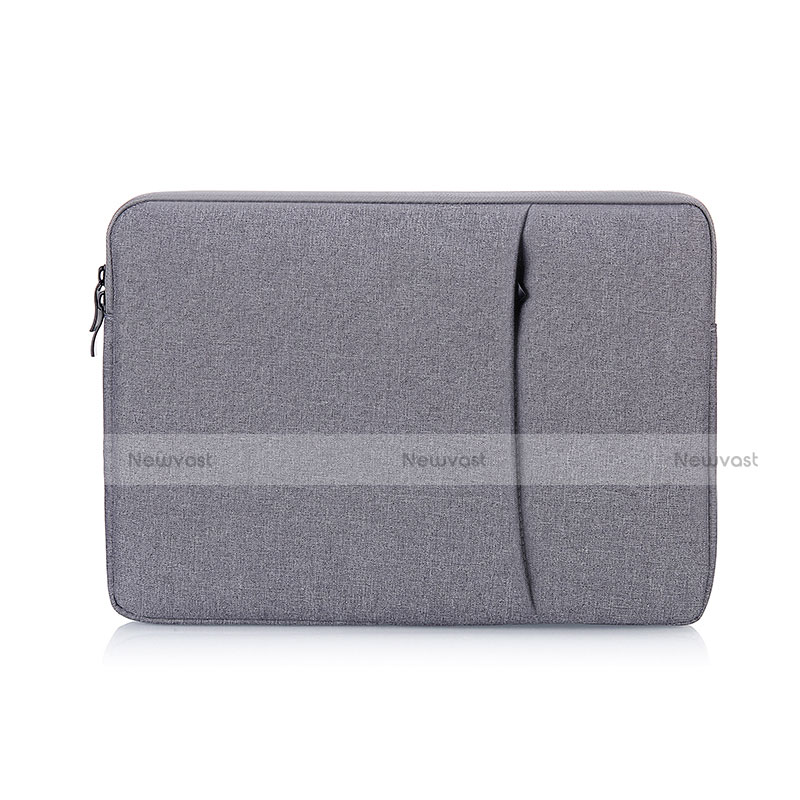 Sleeve Velvet Bag Case Pocket S01 for Samsung Galaxy Book Flex 15.6 NP950QCG Gray