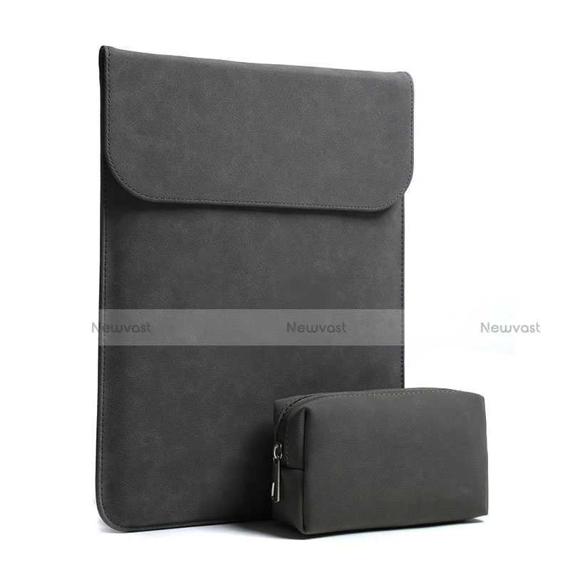 Sleeve Velvet Bag Case Pocket S02 for Huawei Matebook D14 (2020) Black
