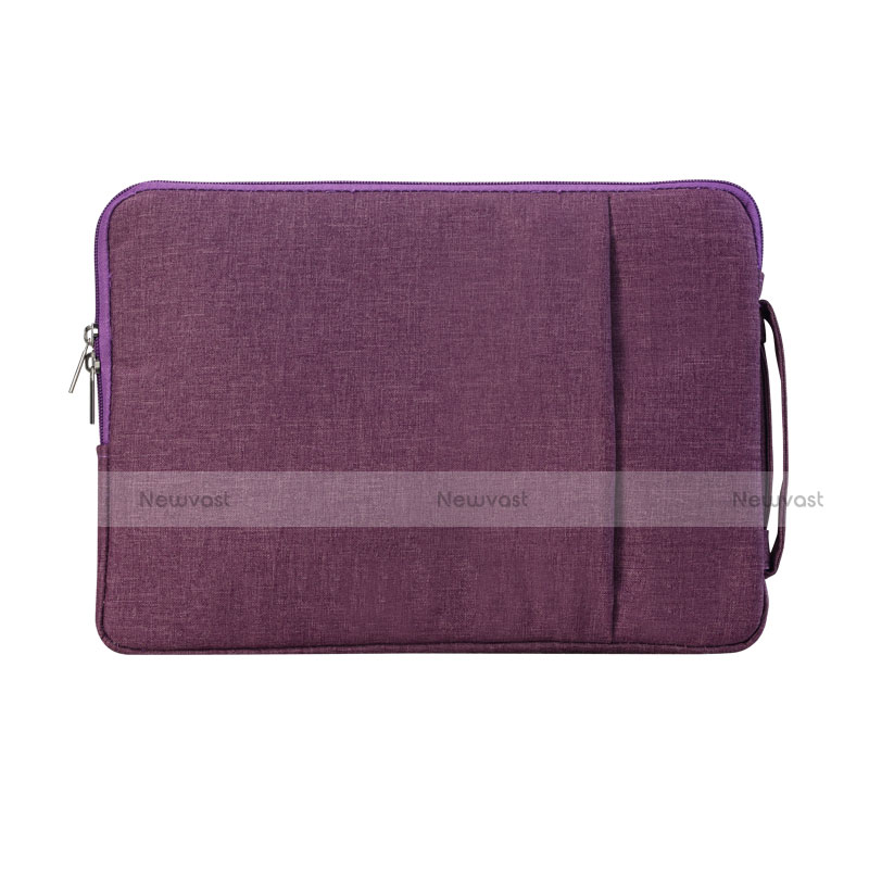 Sleeve Velvet Bag Case Pocket S02 for Samsung Galaxy Book Flex 13.3 NP930QCG Purple