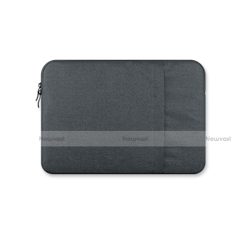 Sleeve Velvet Bag Case Pocket S03 for Huawei Honor MagicBook Pro (2020) 16.1 Dark Gray