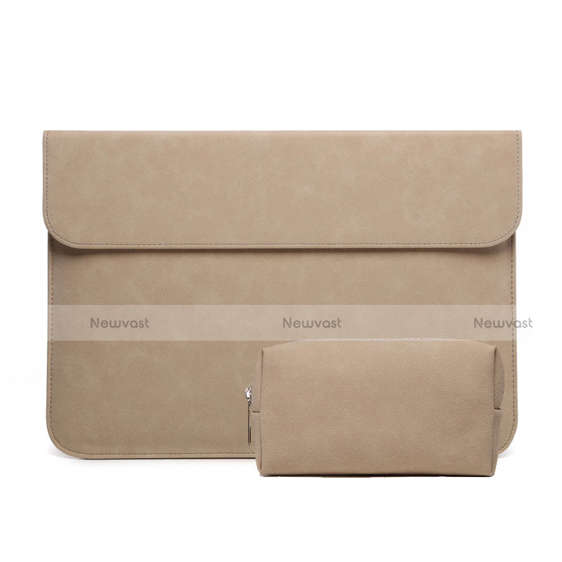 Sleeve Velvet Bag Case Pocket S03 for Huawei Matebook D14 (2020) Orange