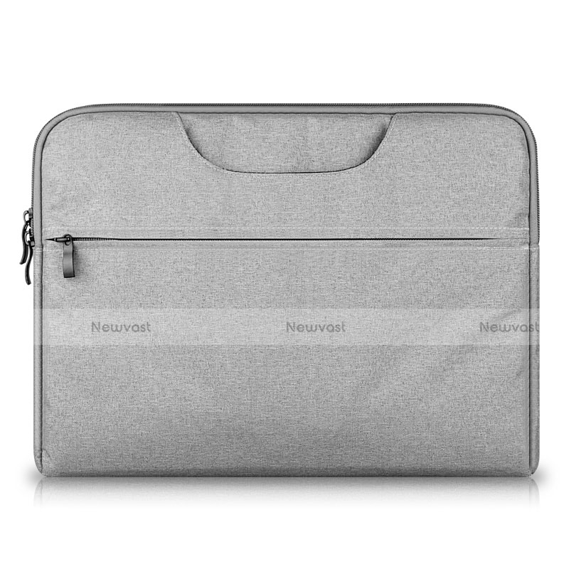 Sleeve Velvet Bag Case Pocket S03 for Huawei Matebook X Pro (2020) 13.9 Gray