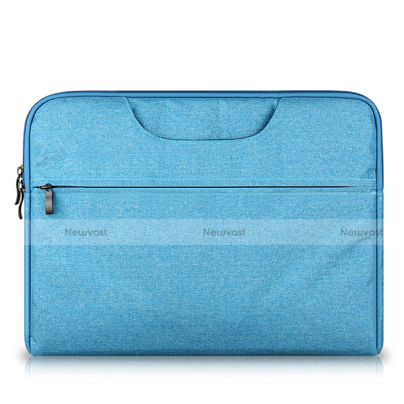 Sleeve Velvet Bag Case Pocket S03 for Huawei Matebook X Pro (2020) 13.9 Sky Blue