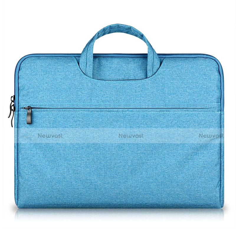 Sleeve Velvet Bag Case Pocket S03 for Samsung Galaxy Book Flex 13.3 NP930QCG Sky Blue