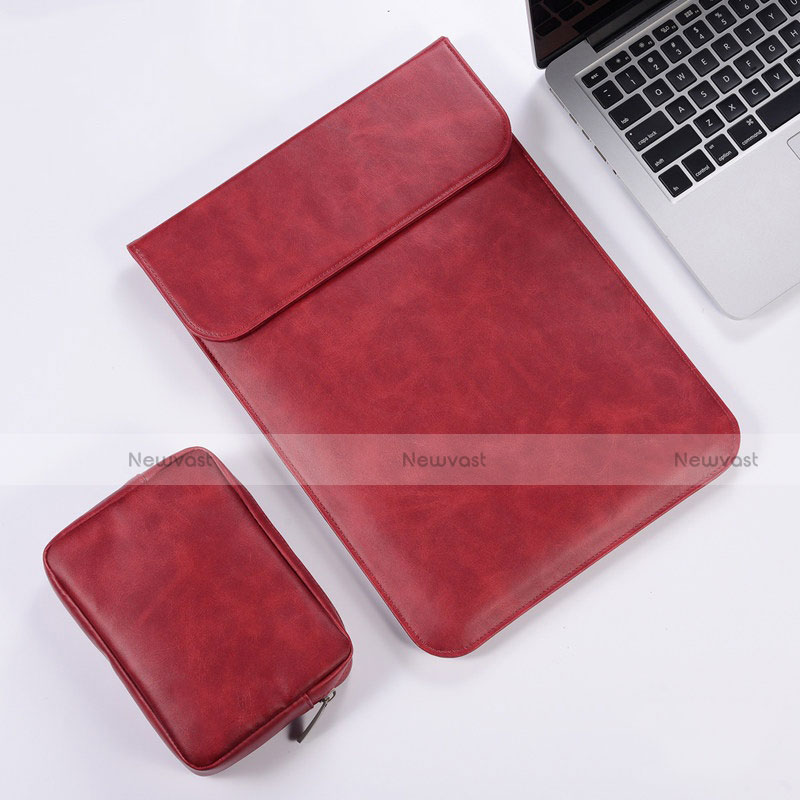 Sleeve Velvet Bag Leather Case Pocket for Apple MacBook Air 13.3 inch (2018)