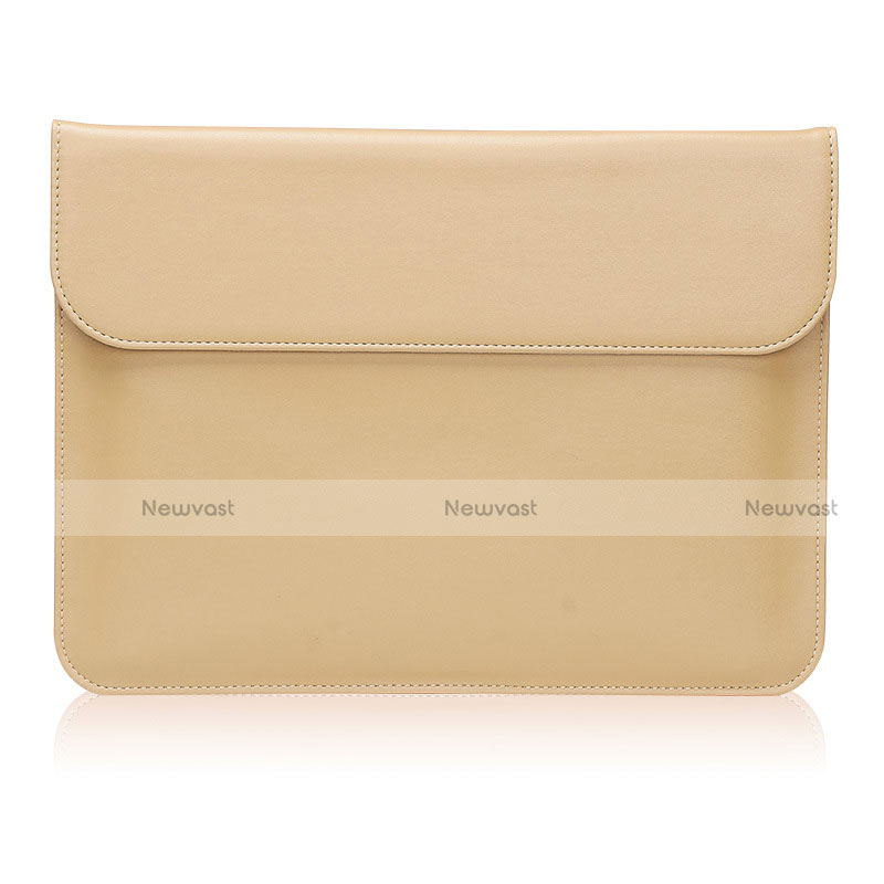 Sleeve Velvet Bag Leather Case Pocket for Huawei Matebook 13 (2020) Gold
