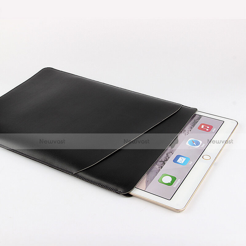 Sleeve Velvet Bag Leather Case Pocket for Huawei Mediapad Honor X2 Black