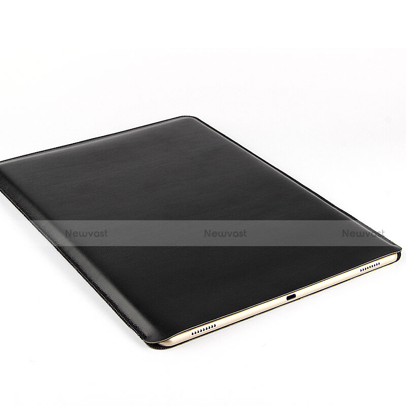 Sleeve Velvet Bag Leather Case Pocket for Huawei MediaPad M3 Lite Black