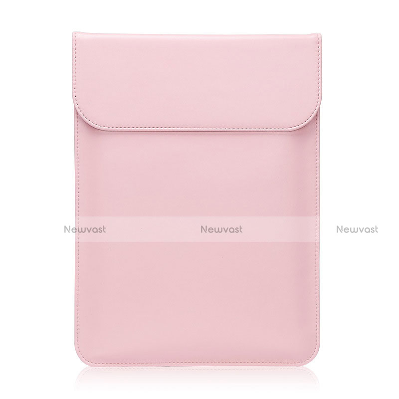 Sleeve Velvet Bag Leather Case Pocket L01 for Huawei Matebook 13 (2020) Pink