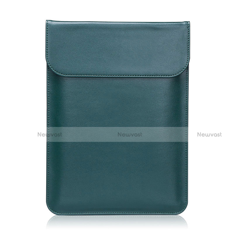 Sleeve Velvet Bag Leather Case Pocket L03 for Huawei Matebook D14 (2020) Green