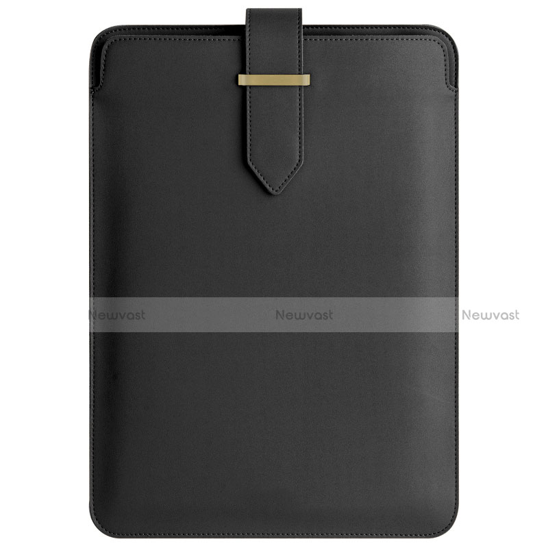 Sleeve Velvet Bag Leather Case Pocket L04 for Apple MacBook Pro 13 inch (2020) Black