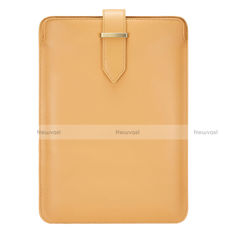 Sleeve Velvet Bag Leather Case Pocket L04 for Huawei Matebook 13 (2020) Orange