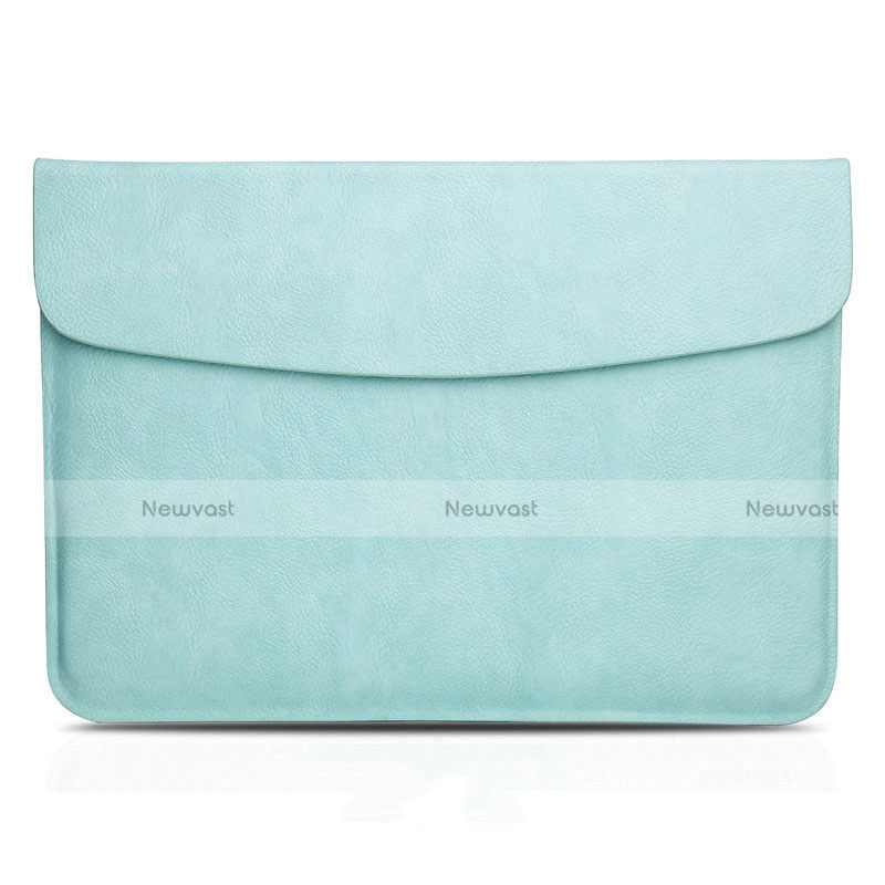 Sleeve Velvet Bag Leather Case Pocket L06 for Apple MacBook 12 inch Cyan