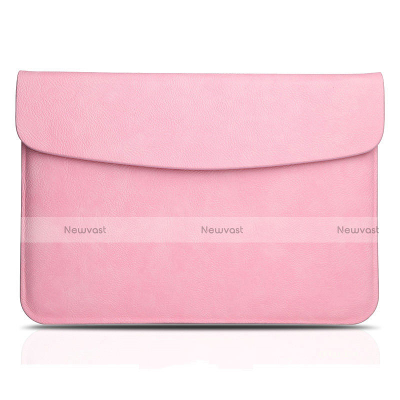Sleeve Velvet Bag Leather Case Pocket L06 for Apple MacBook Air 13.3 inch (2018) Pink