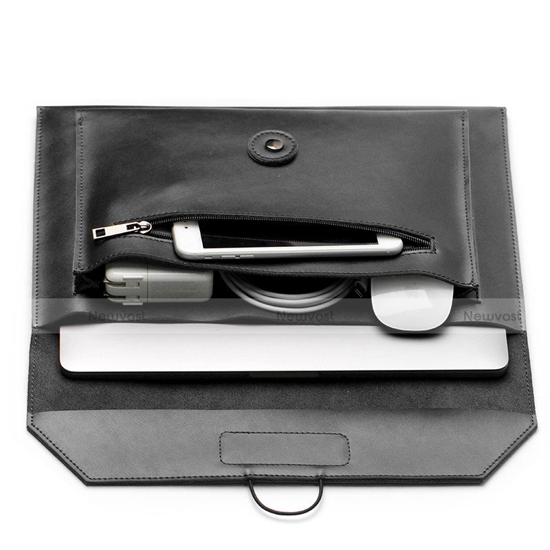 Sleeve Velvet Bag Leather Case Pocket L12 for Apple MacBook Pro 13 inch
