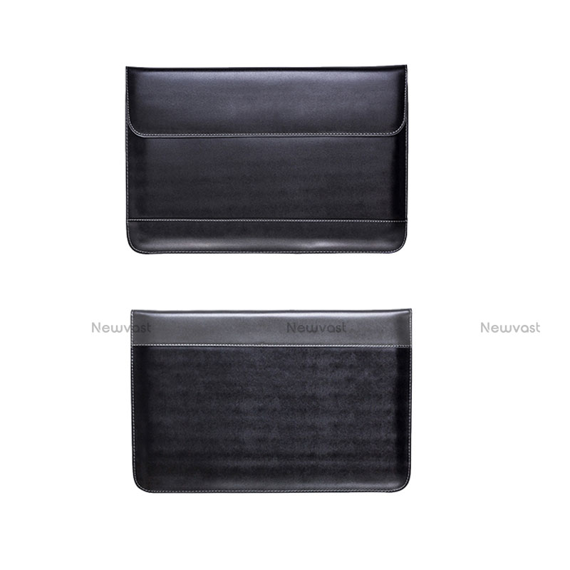 Sleeve Velvet Bag Leather Case Pocket L14 for Apple MacBook 12 inch Black
