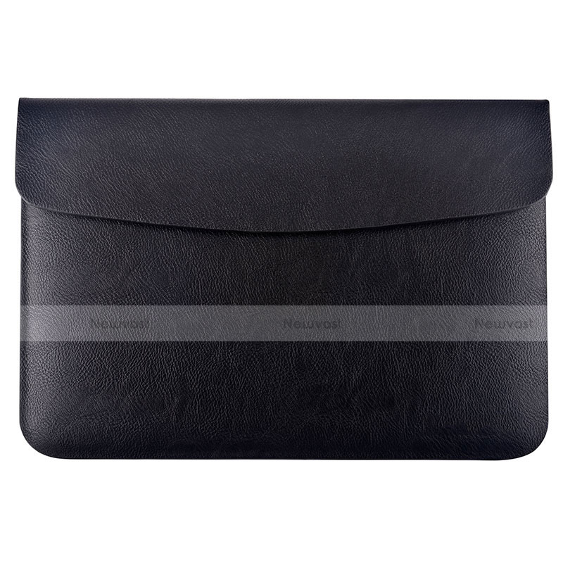 Sleeve Velvet Bag Leather Case Pocket L15 for Apple MacBook 12 inch Black