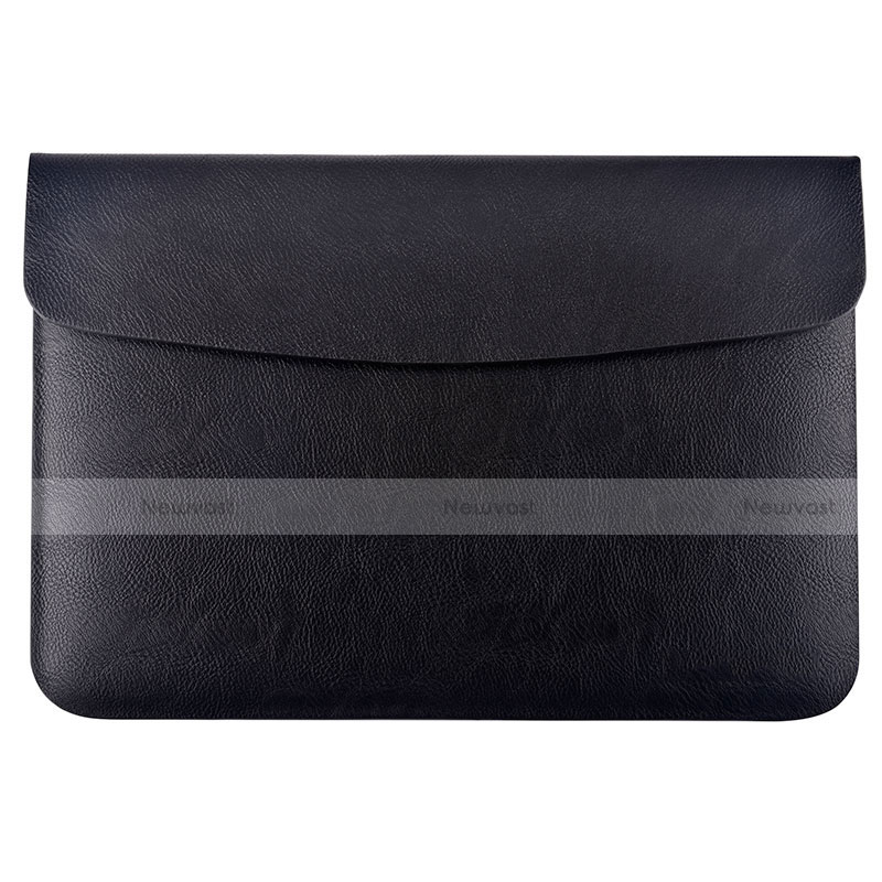 Sleeve Velvet Bag Leather Case Pocket L15 for Apple MacBook Pro 13 inch Black