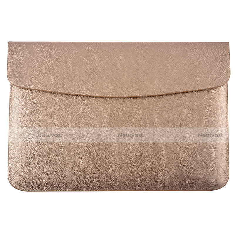 Sleeve Velvet Bag Leather Case Pocket L15 for Apple MacBook Pro 13 inch Retina Gold