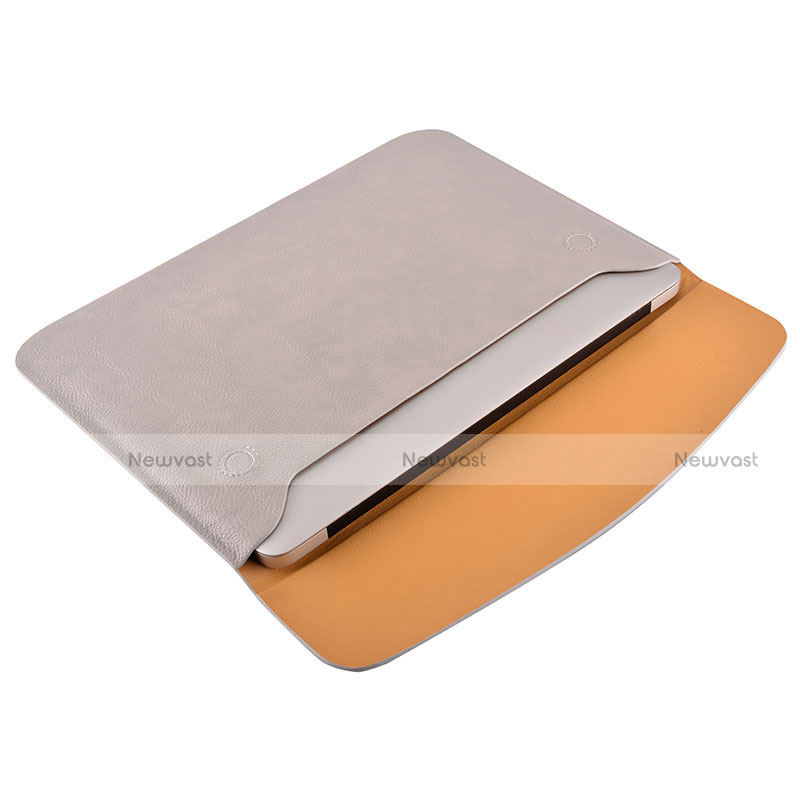 Sleeve Velvet Bag Leather Case Pocket L15 for Apple MacBook Pro 15 inch