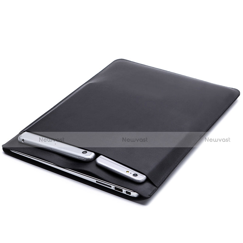 Sleeve Velvet Bag Leather Case Pocket L20 for Apple MacBook Pro 13 inch (2020) Black