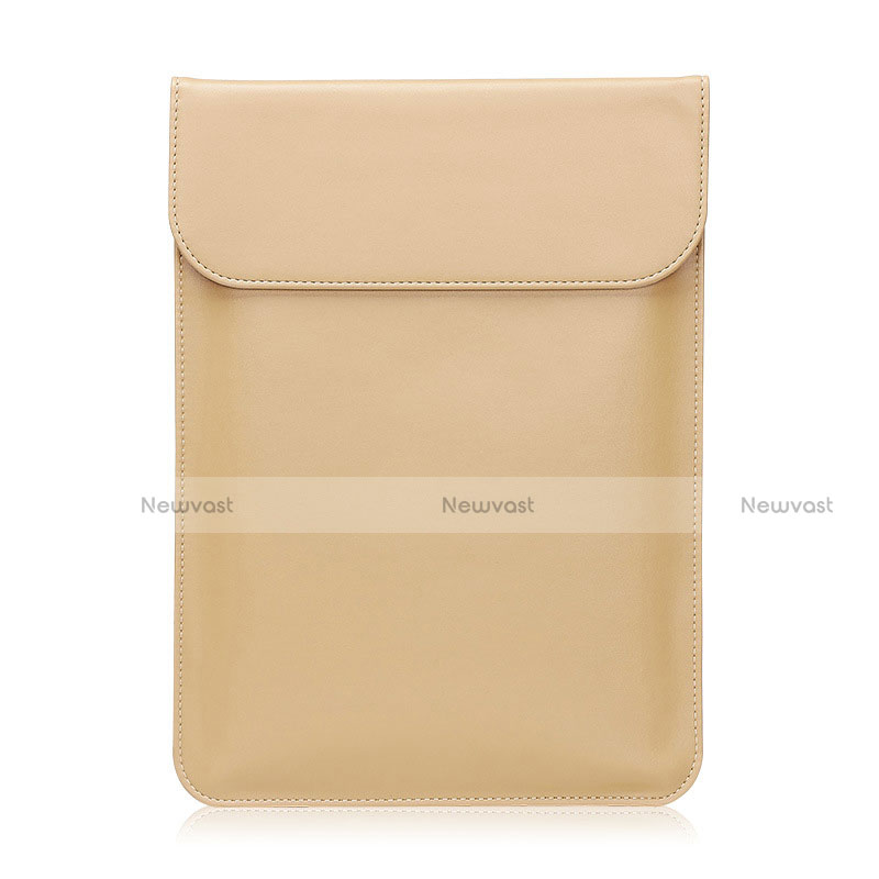 Sleeve Velvet Bag Leather Case Pocket L21 for Apple MacBook 12 inch Gold