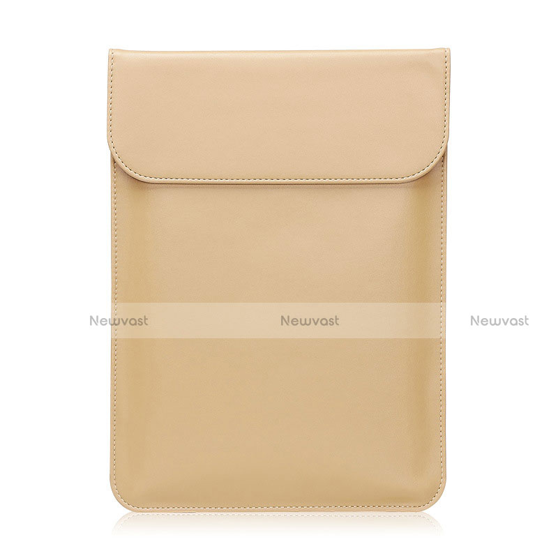 Sleeve Velvet Bag Leather Case Pocket L21 for Apple MacBook Pro 13 inch Gold