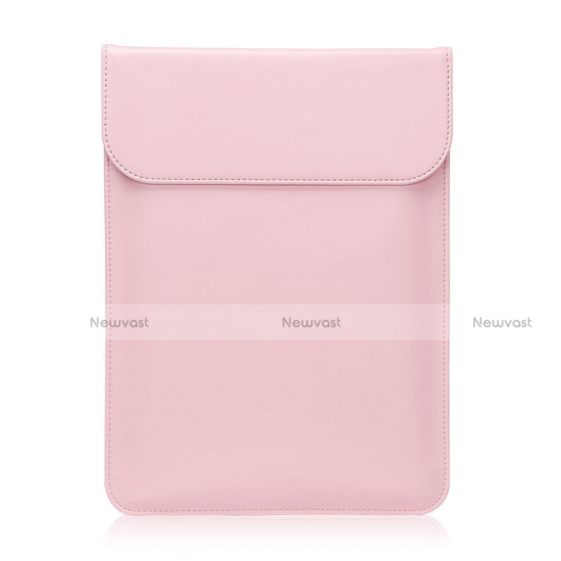 Sleeve Velvet Bag Leather Case Pocket L21 for Apple MacBook Pro 13 inch Pink