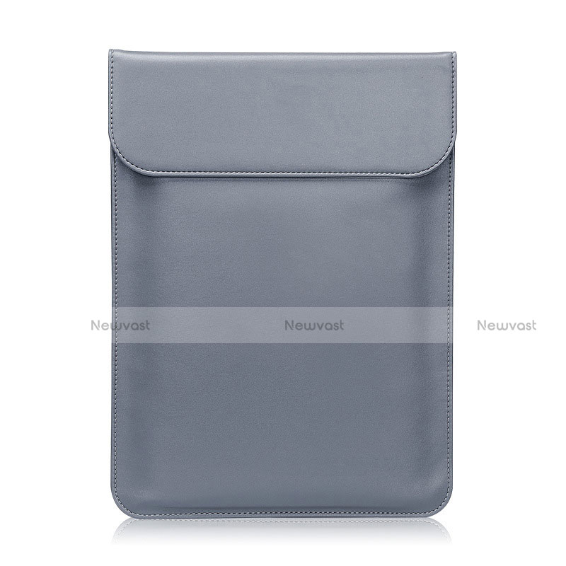 Sleeve Velvet Bag Leather Case Pocket L21 for Apple MacBook Pro 13 inch Retina Gray