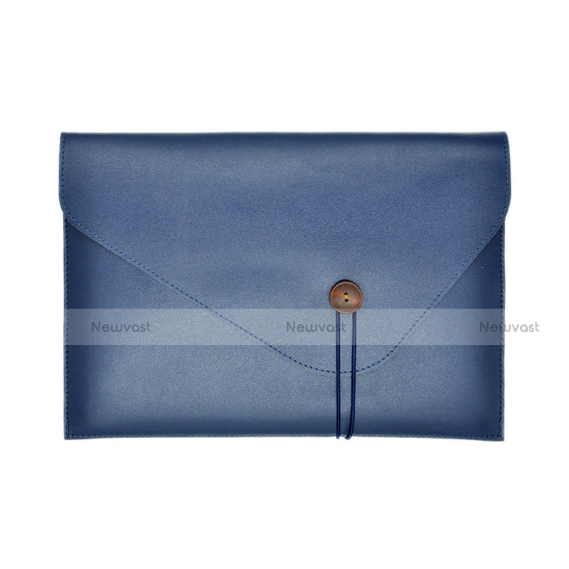 Sleeve Velvet Bag Leather Case Pocket L22 for Apple MacBook Pro 13 inch Blue