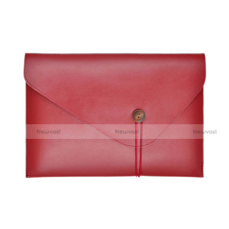 Sleeve Velvet Bag Leather Case Pocket L22 for Apple MacBook Pro 15 inch Retina Red