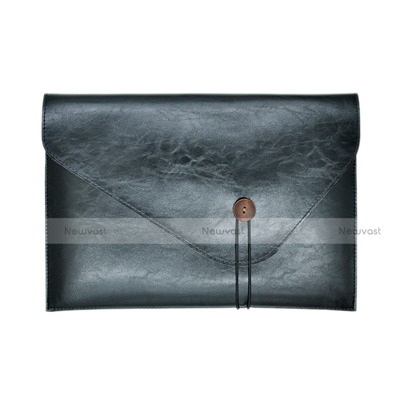 Sleeve Velvet Bag Leather Case Pocket L23 for Apple MacBook 12 inch Black