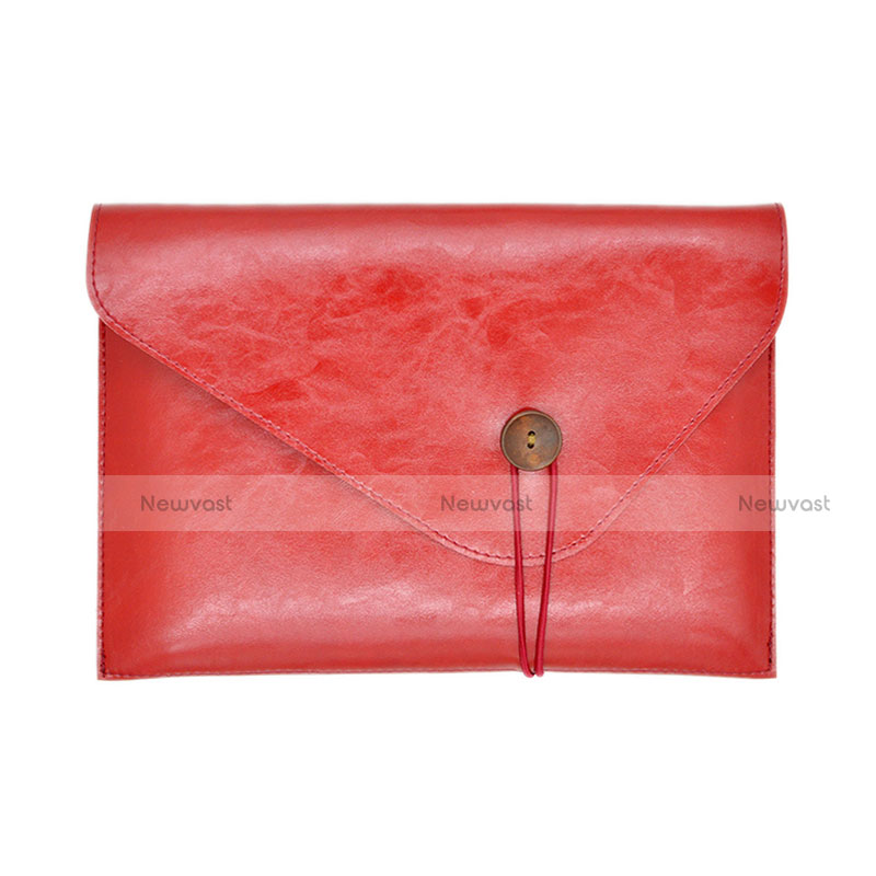 Sleeve Velvet Bag Leather Case Pocket L23 for Apple MacBook Pro 13 inch (2020) Red