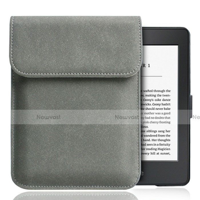 Sleeve Velvet Bag Slip Case S01 for Amazon Kindle Paperwhite 6 inch Gray