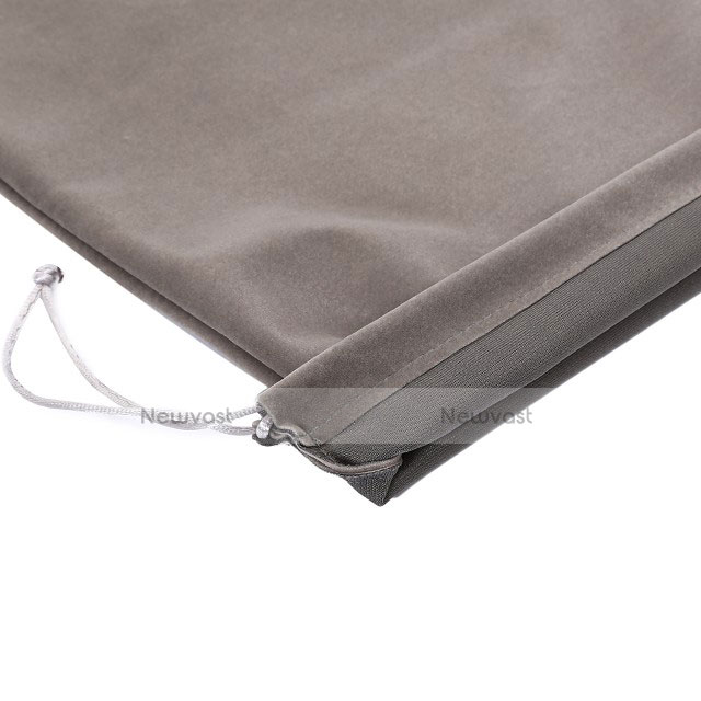 Sleeve Velvet Bag Slip Pouch for Apple iPad Air 3 Gray