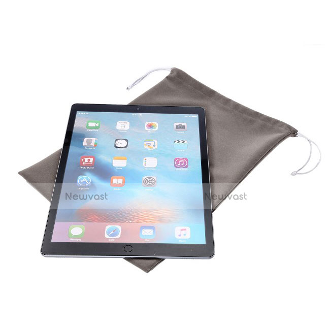 Sleeve Velvet Bag Slip Pouch for Apple iPad Mini 5 (2019) Gray