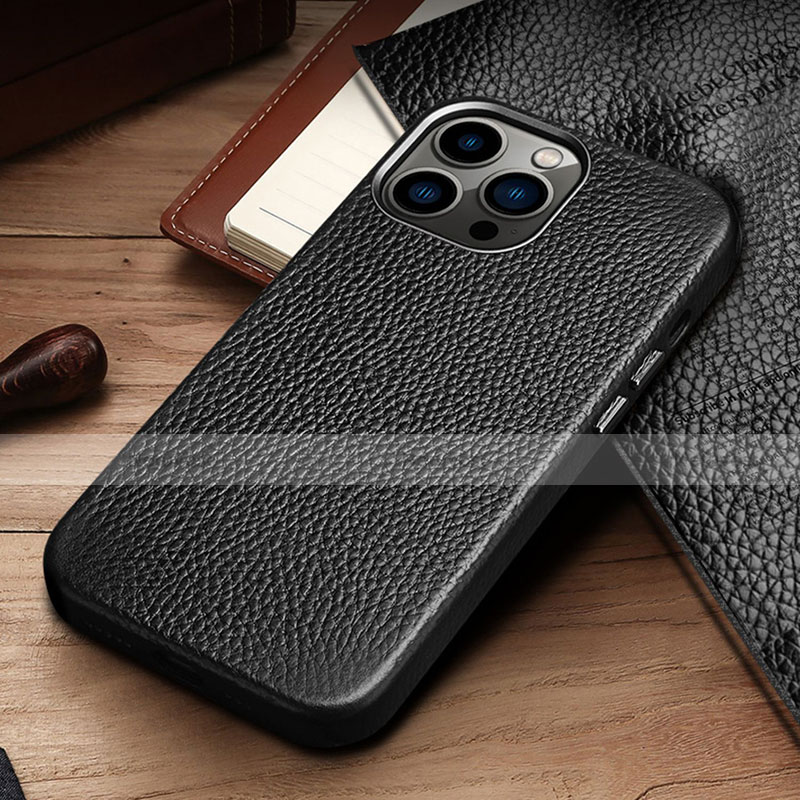 Soft Luxury Leather Snap On Case Cover A03 for Apple iPhone 13 Pro Max