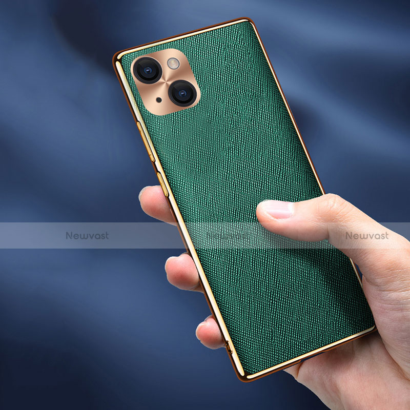 Soft Luxury Leather Snap On Case Cover A06 for Apple iPhone 13