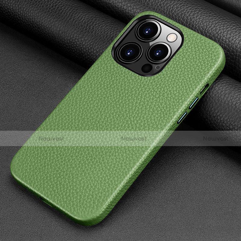 Soft Luxury Leather Snap On Case Cover A09 for Apple iPhone 13 Pro Max
