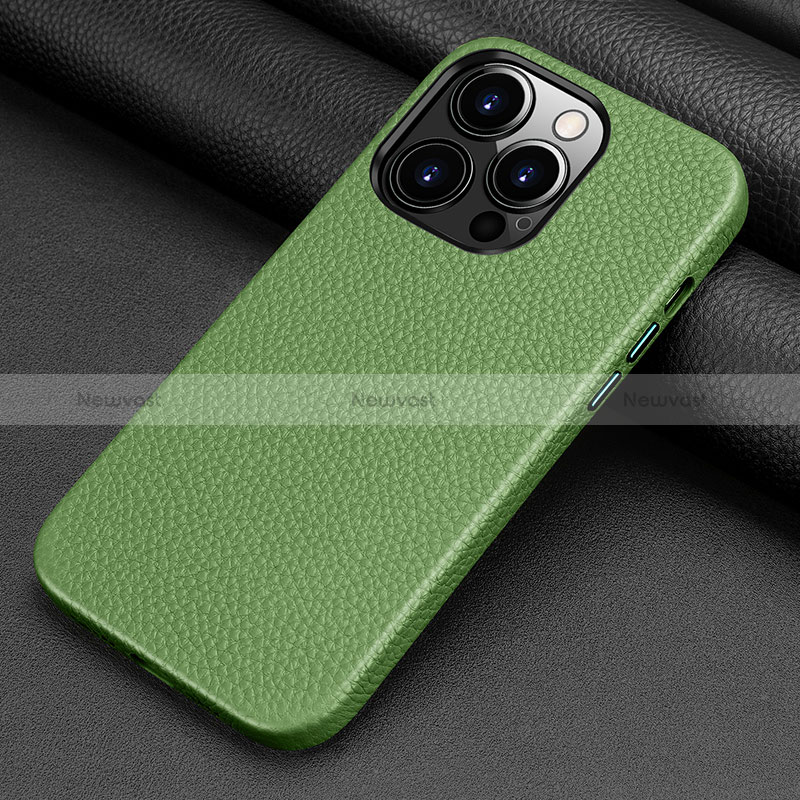 Soft Luxury Leather Snap On Case Cover A09 for Apple iPhone 14 Pro Max
